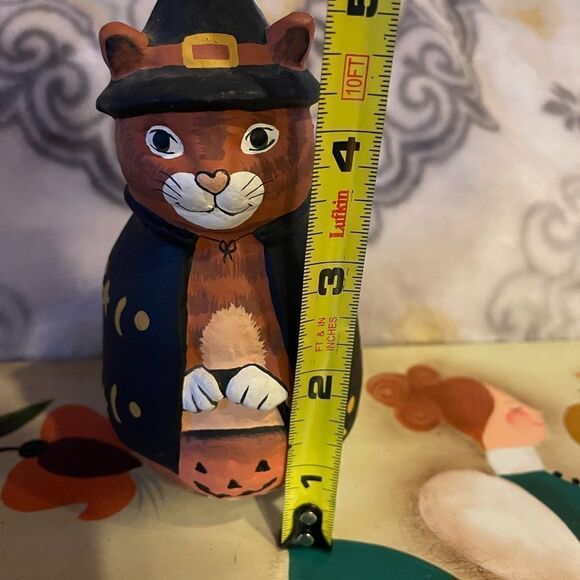 Midwest Pottery Halloween Cat made in the Philippines - Picture 7 of 8